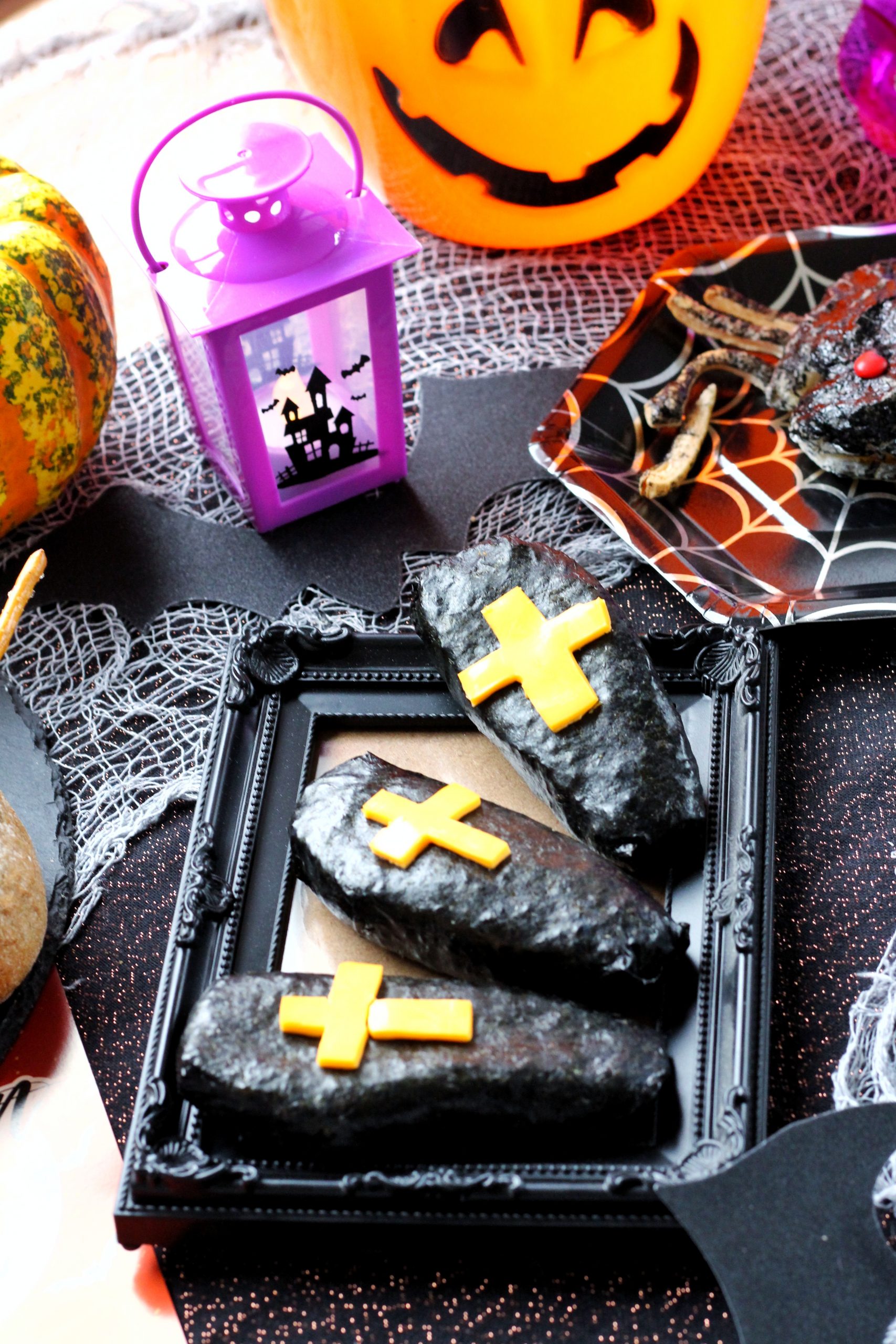 Rezept: Onigiri Särge! Halloween Snacks