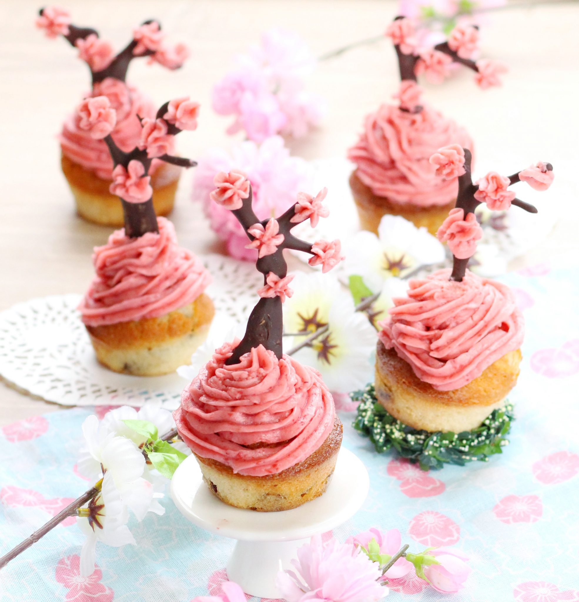 Rezept Sakura Cupcakes! Mangakochbuch